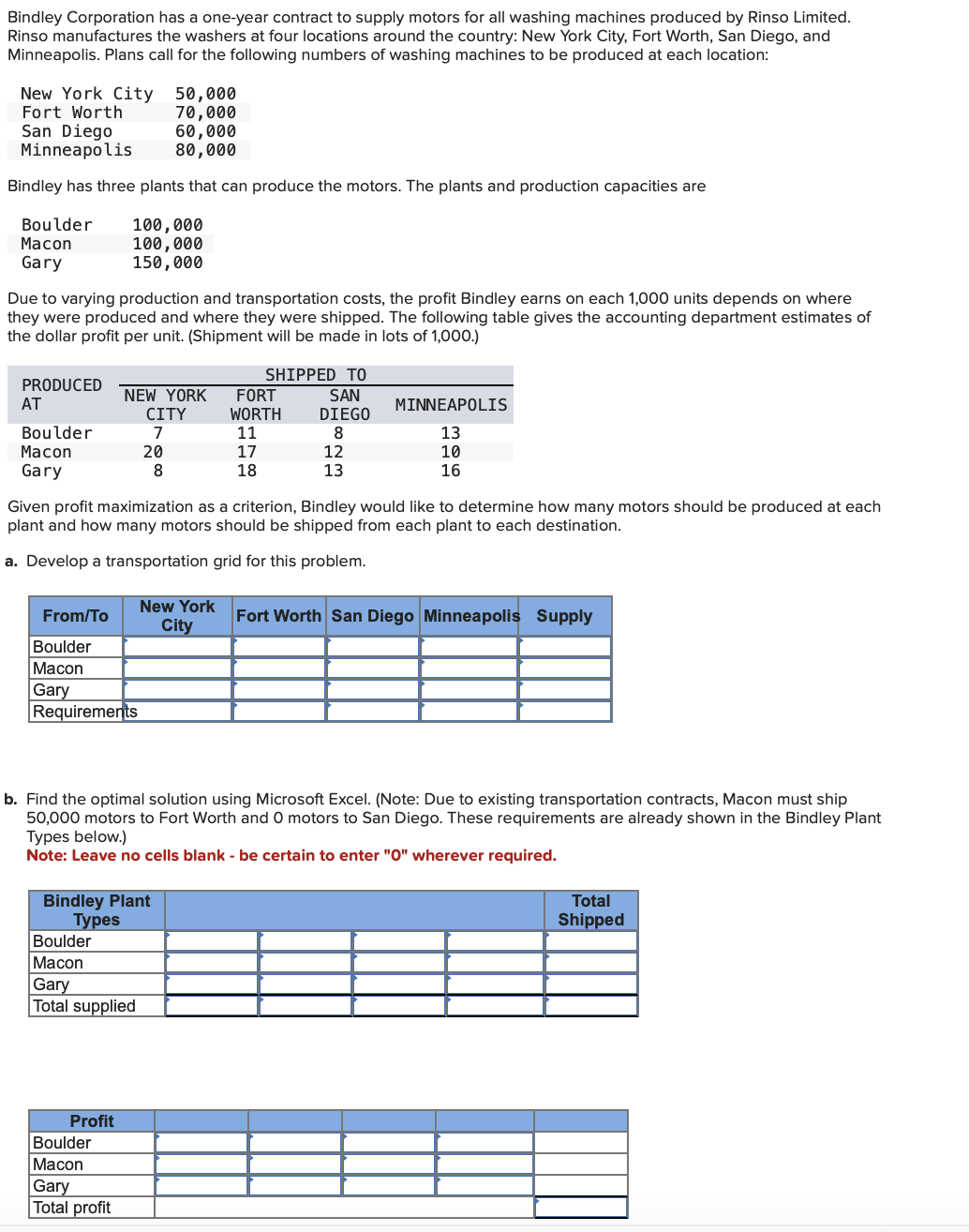  Bindley Corporation has a one-year contract to supply motors for all