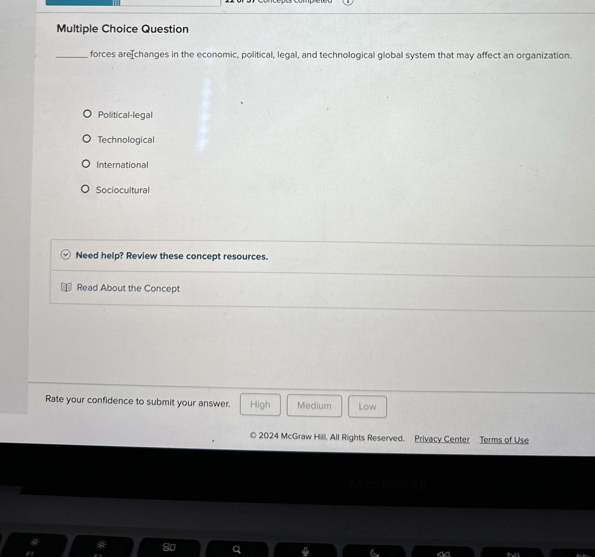  Multiple Choice Question forces are ?2 changes in the economic, political,