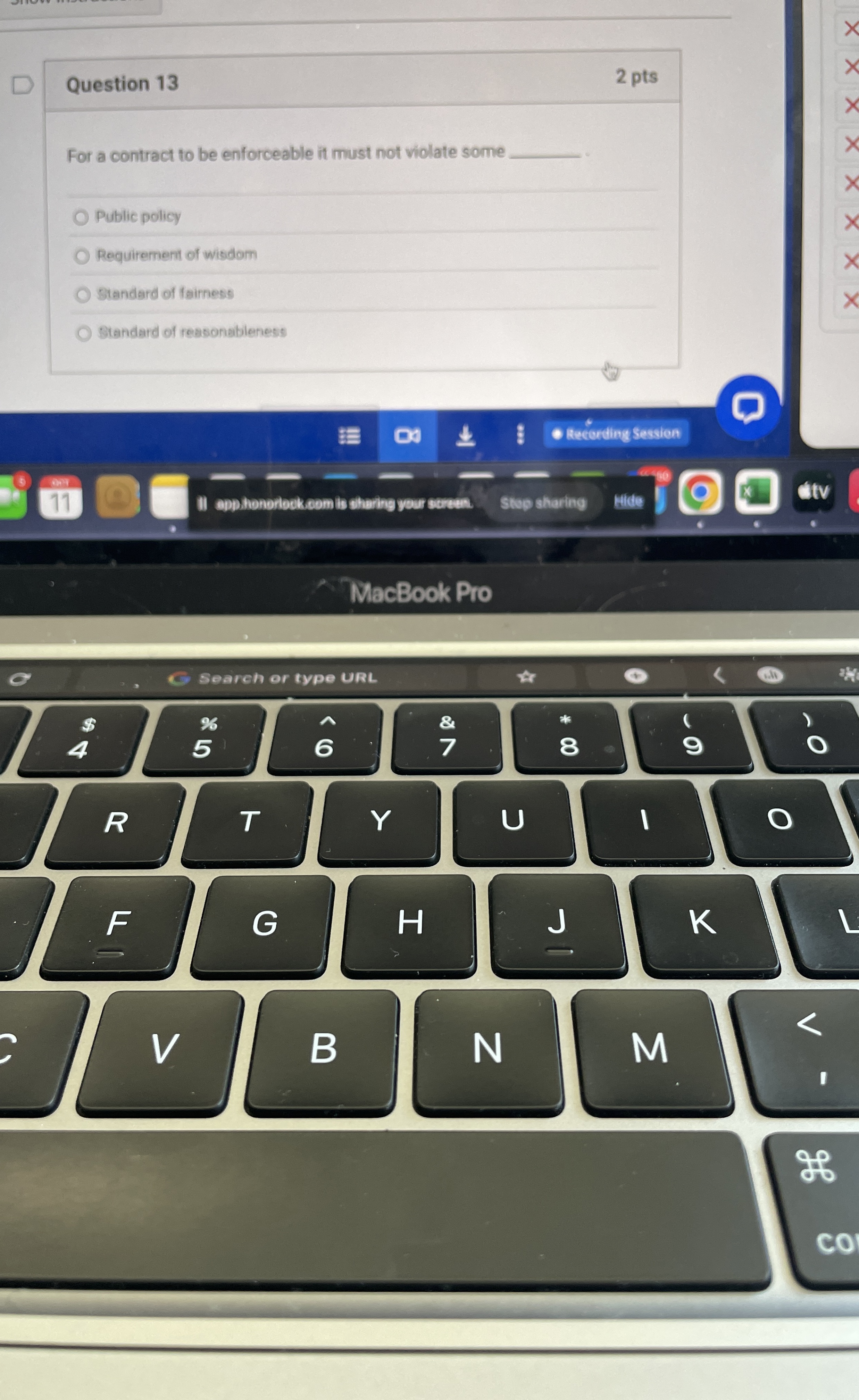  Question 13 For a contract to be enforceable it must not