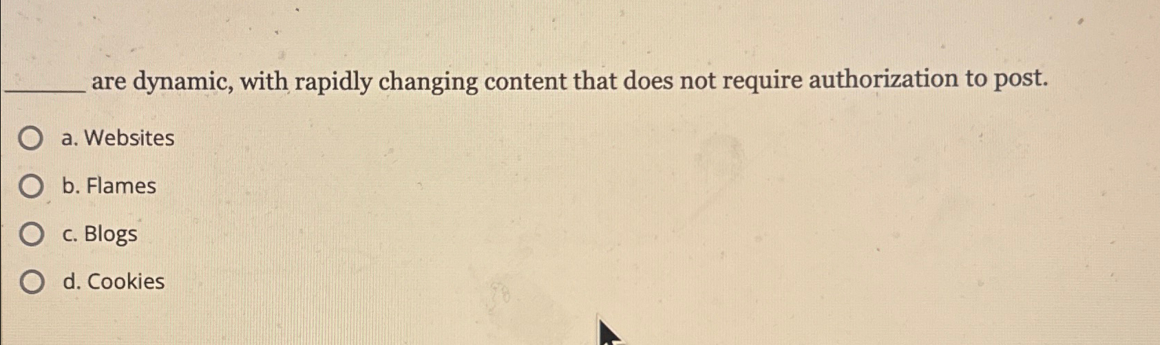  are dynamic, with rapidly changing content that does not require authorization