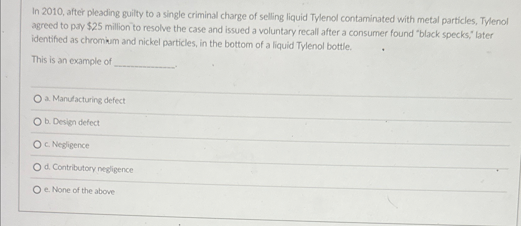  In 2010, after pleading guilty to a single criminal charge of