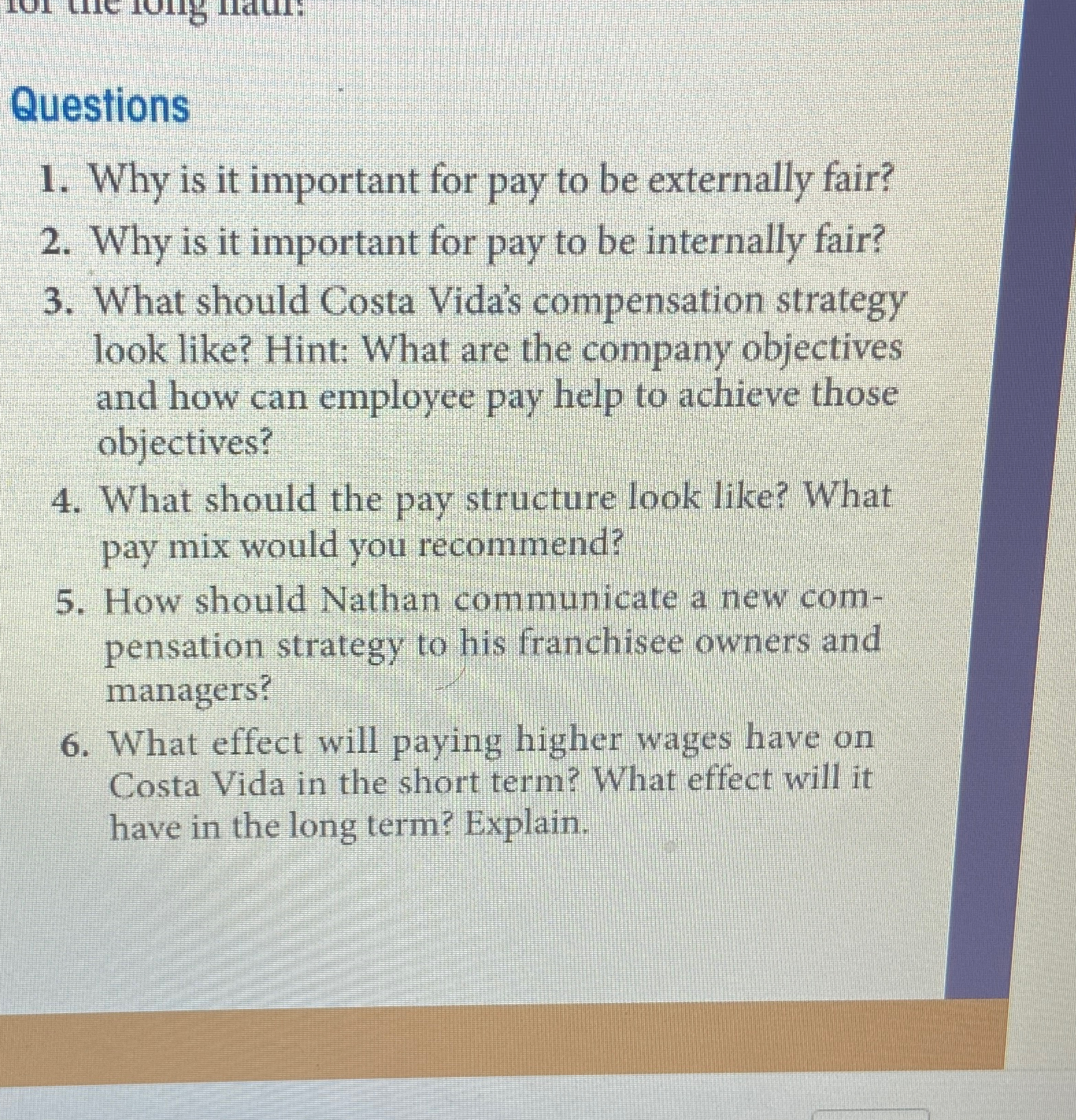  Questions Why is it important for pay to be externally fair?