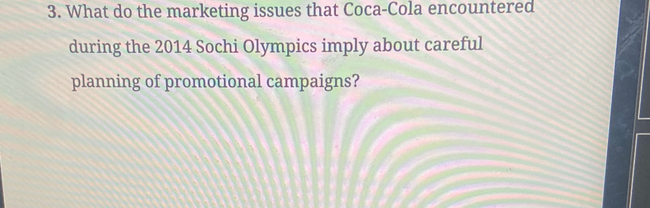  What do the marketing issues that Coca-Cola encountered during the 2014