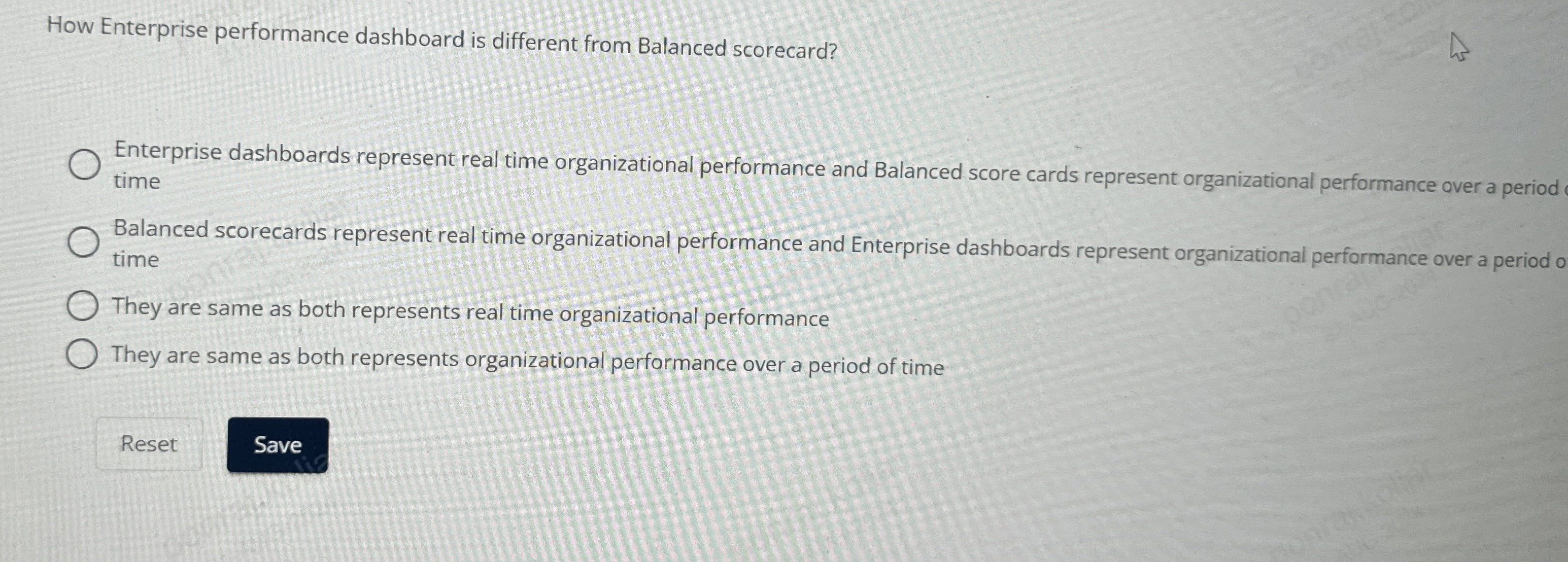  How Enterprise performance dashboard is different from Balanced scorecard? Enterprise dashboards
