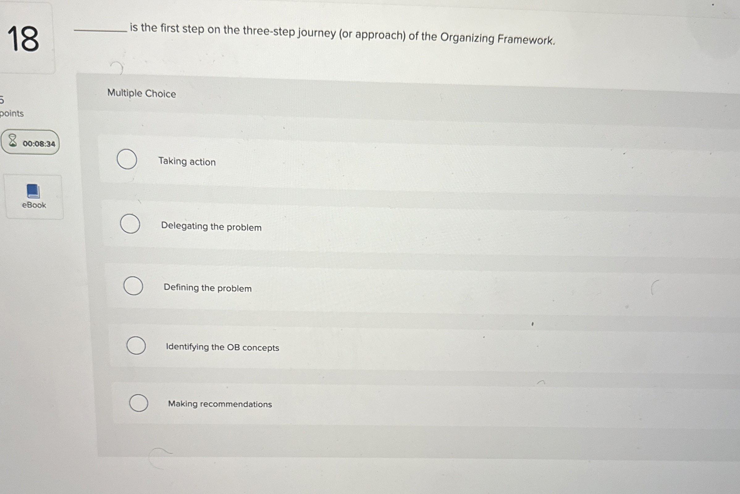  18 is the first step on the three-step journey (or approach)