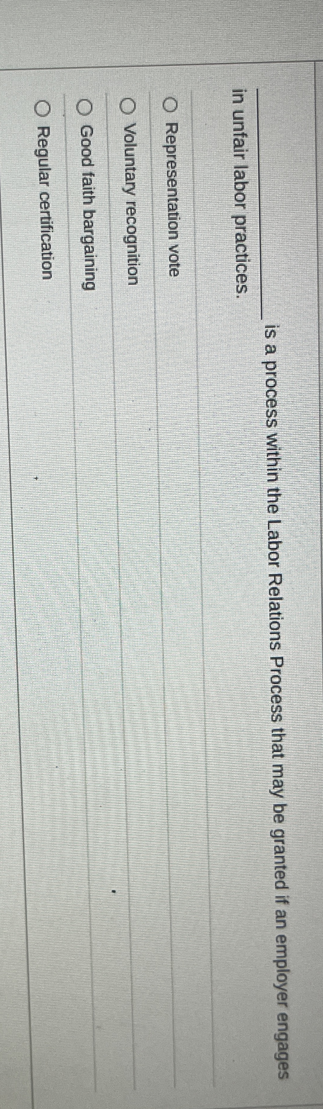 is a process within the Labor Relations Process that may be