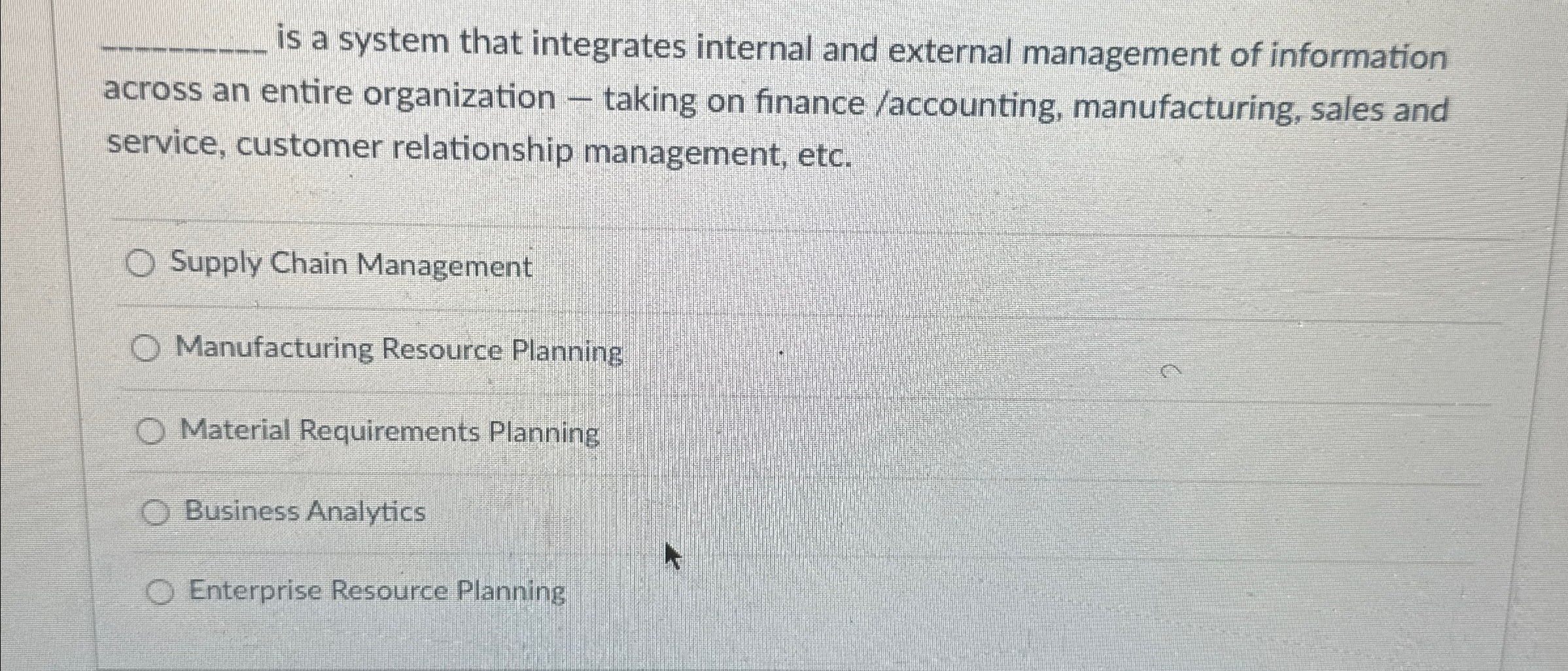  q, is a system that integrates internal and external management of