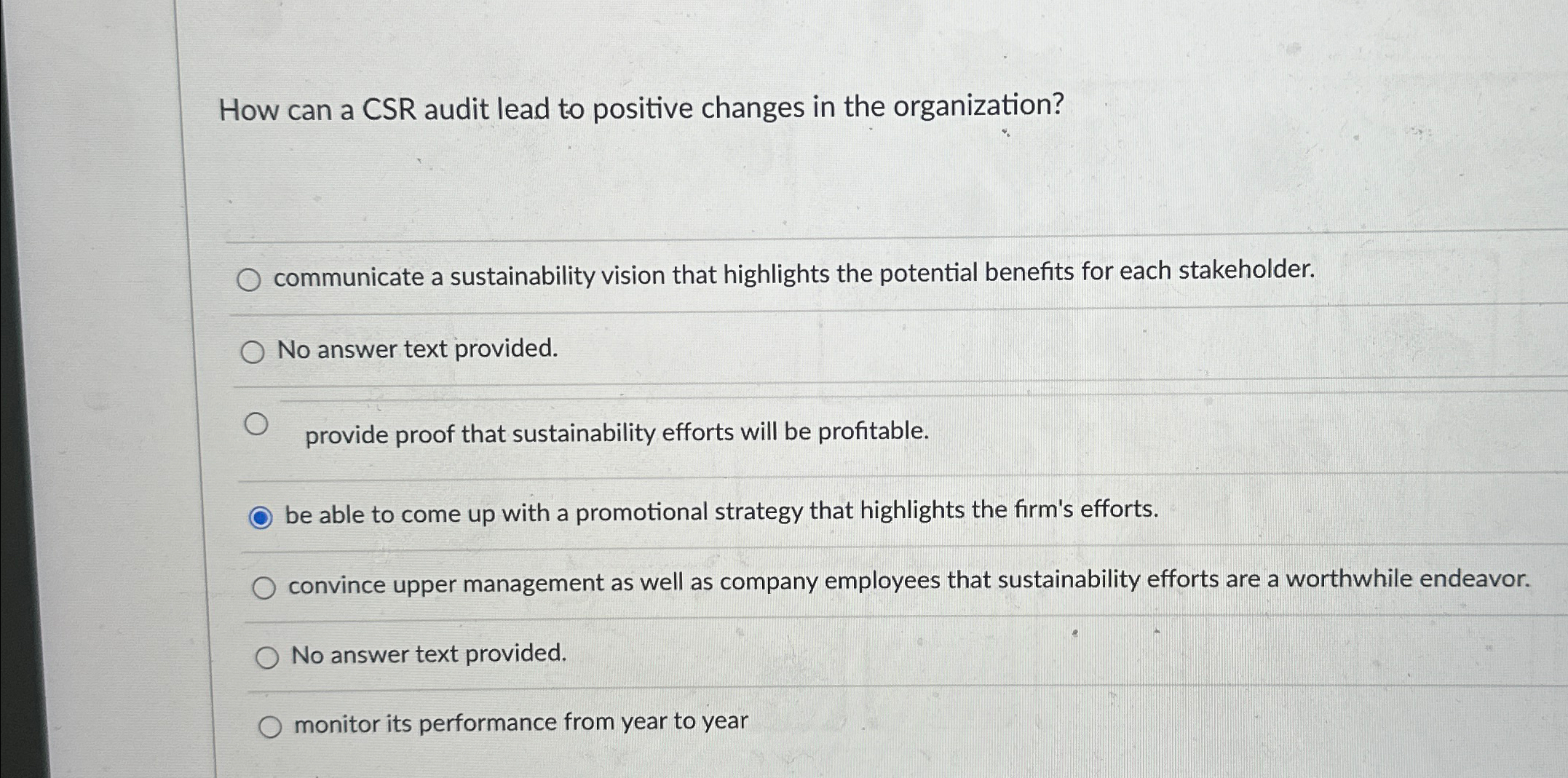  How can a CSR audit lead to positive changes in the