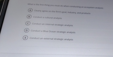  What is the first thing you must do when conducting an