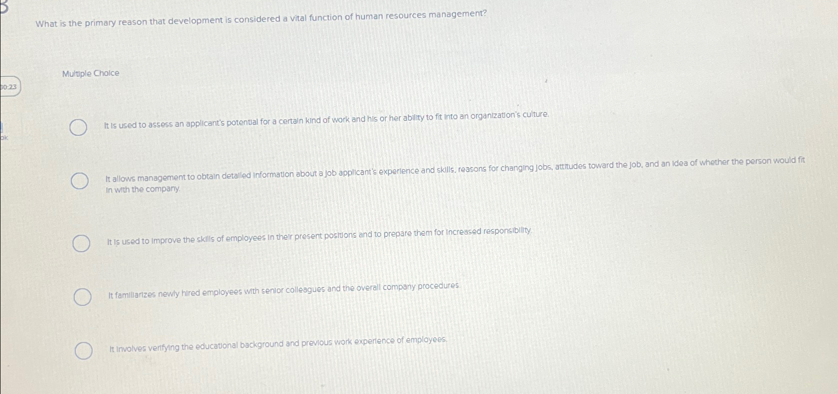  What is the primary reason that development is considered a vital