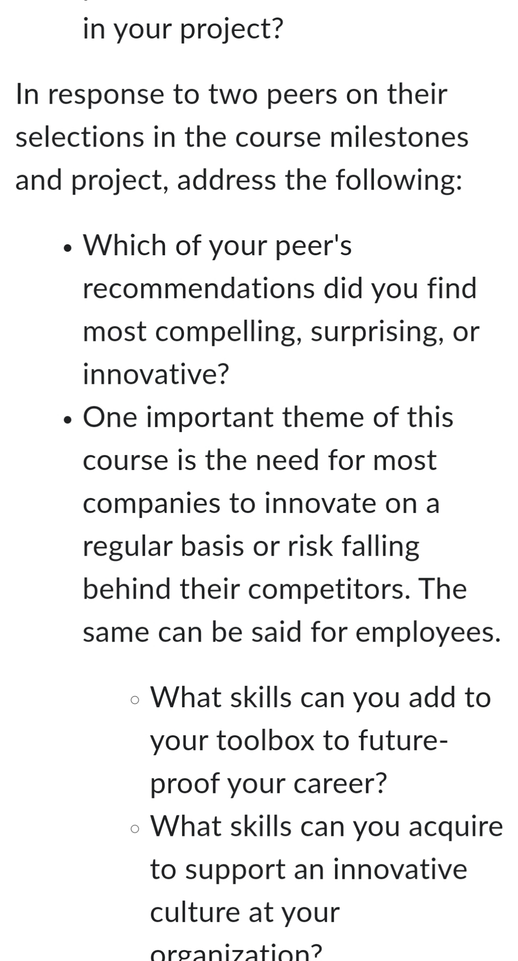  please help answer the question below In your initial post you