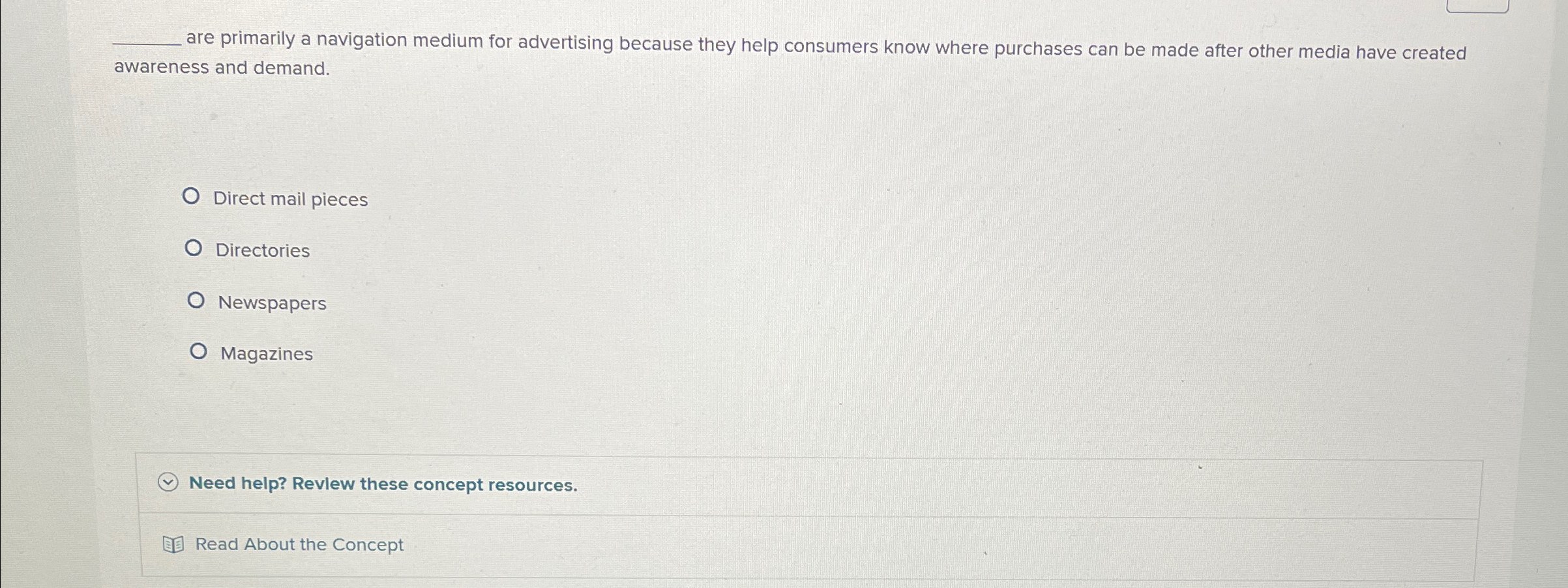  q, are primarily a navigation medium for advertising because they help