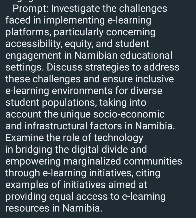  with references, Investigate the challenges faced in implementing e-learning platforms, particularly