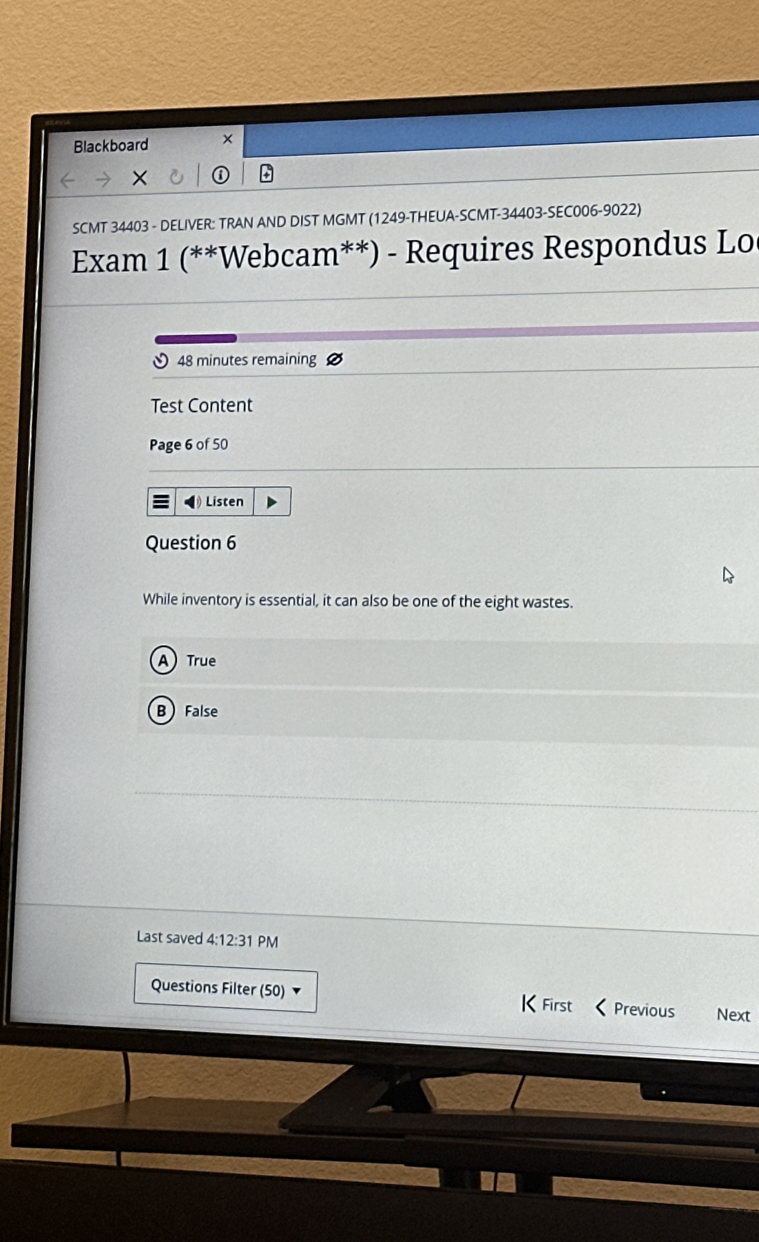  Question 6 While inventory is essential, it can also be one