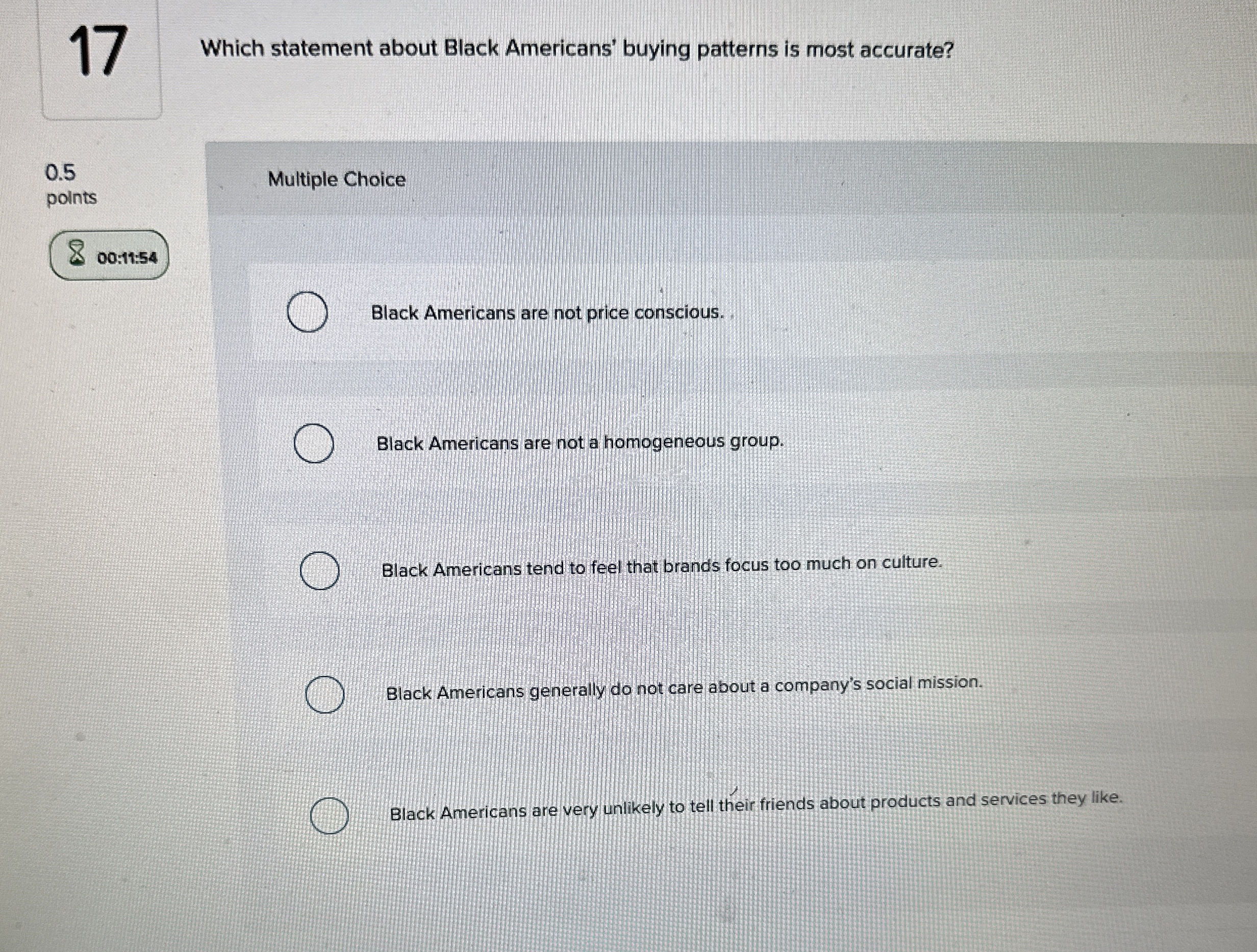  Which statement about Black Americans' buying patterns is most accurate? Multiple