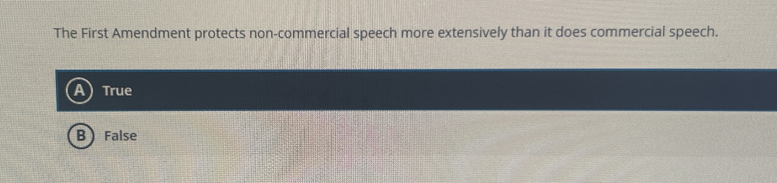  The First Amendment protects non-commercial speech more extensively than it does