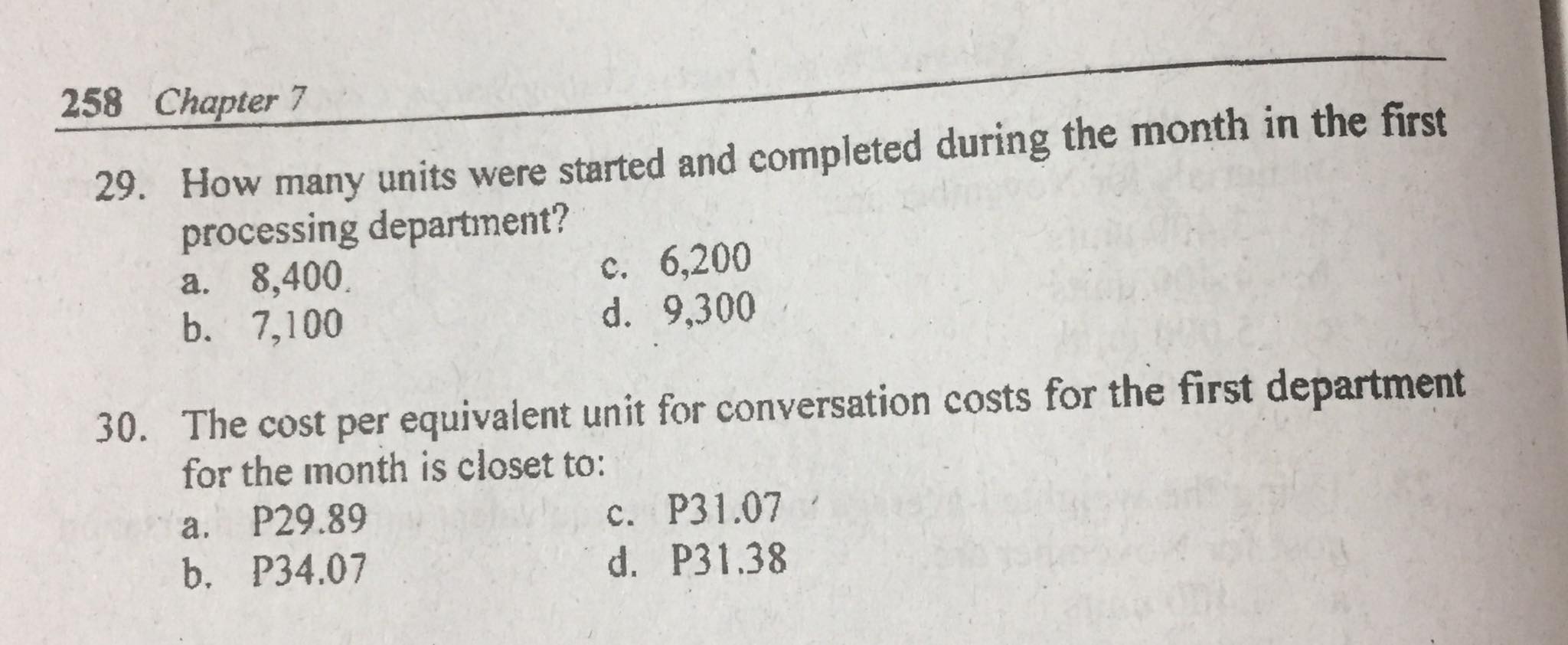are: a. 63,100 units b. 65,000 units c. 62,500 units d. 65,100
