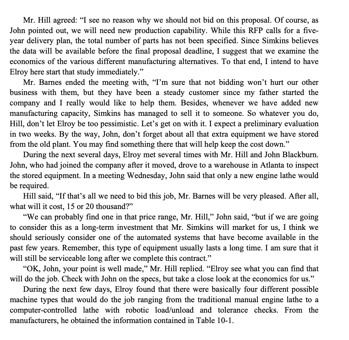 Please solve case study attached with assumptions and analysis. Thank you. Mr.