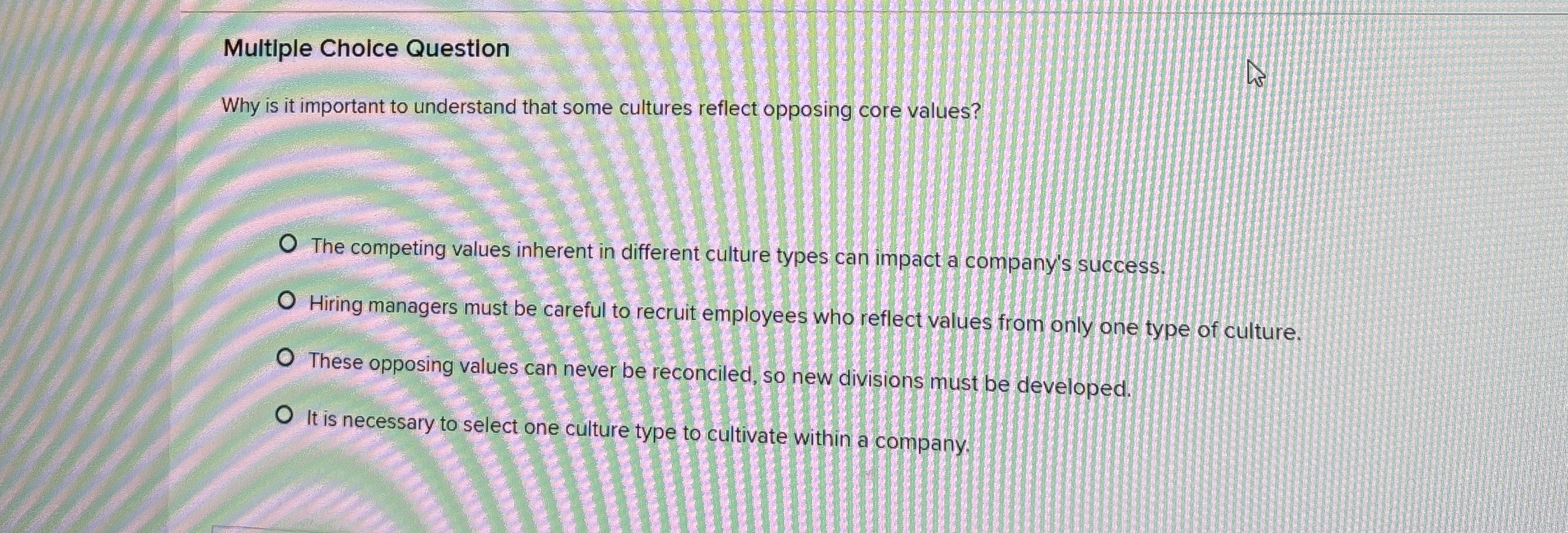  Multiple Choice Question Why is it important to understand that some