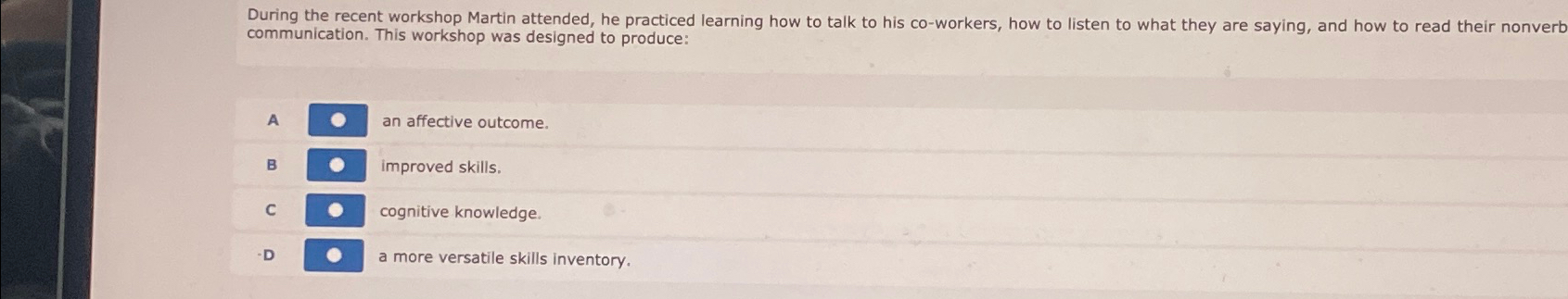  During the recent workshop Martin attended, he practiced learning how to