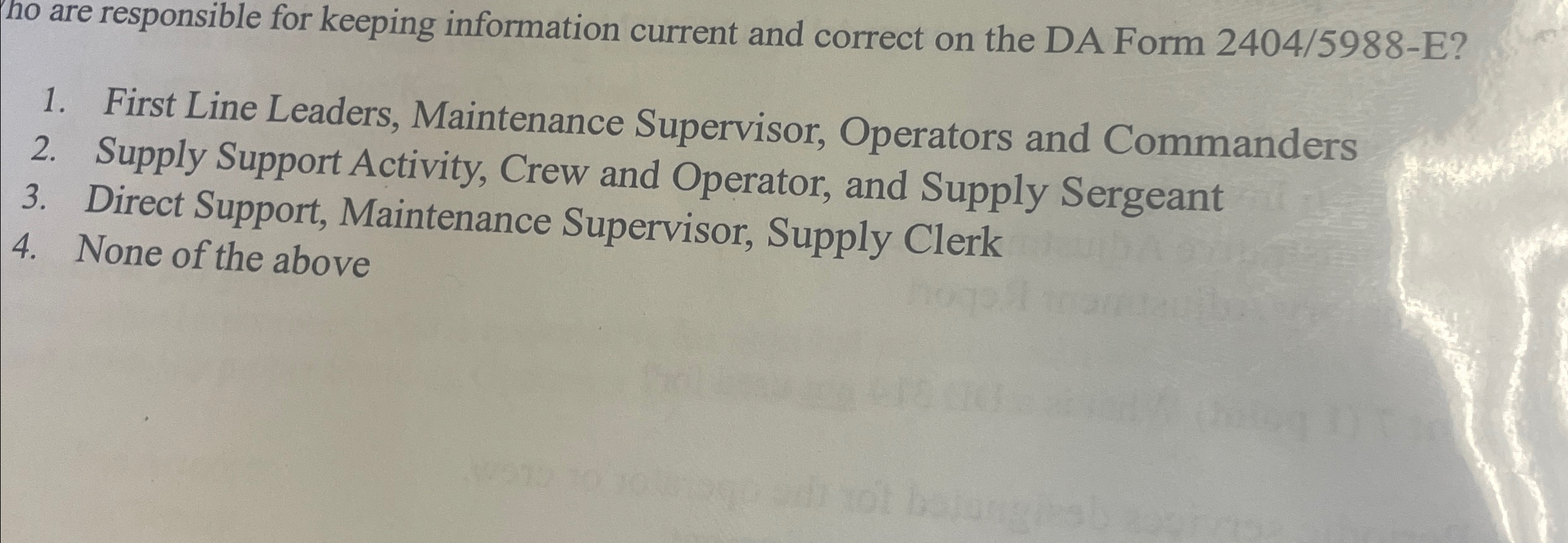  ho are responsible for keeping information current and correct on the