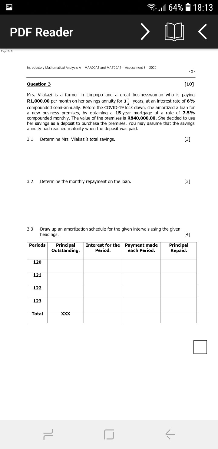 Help me to calculate 21 64% _ 18:13 PDF Reader Page: 2