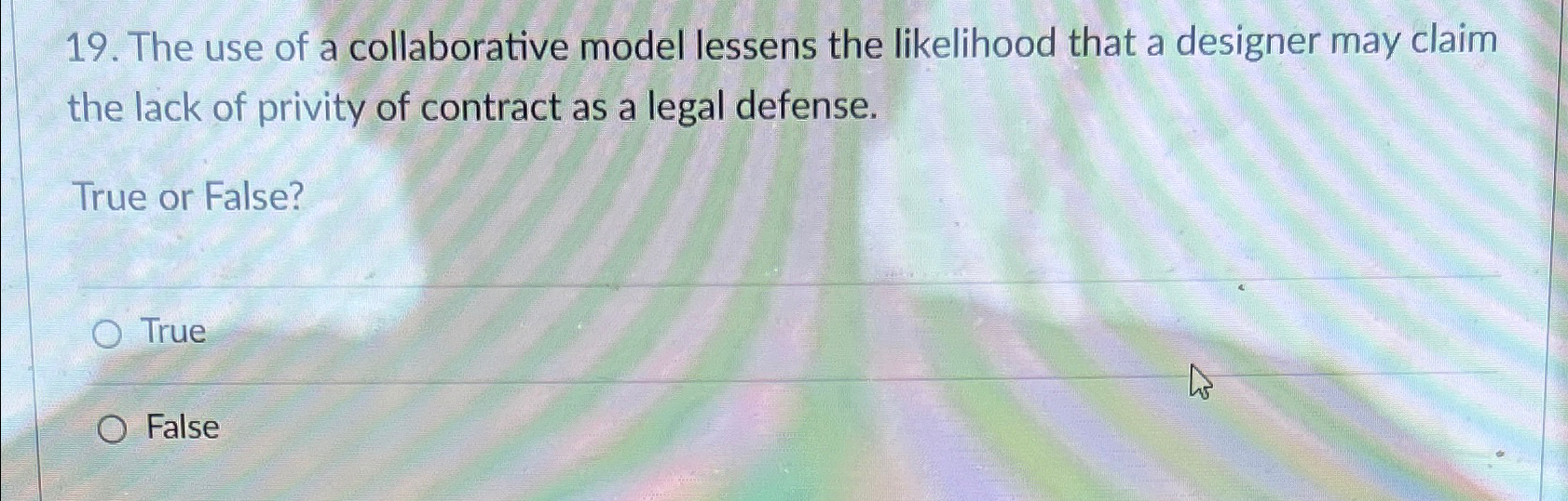  The use of a collaborative model lessens the likelihood that a