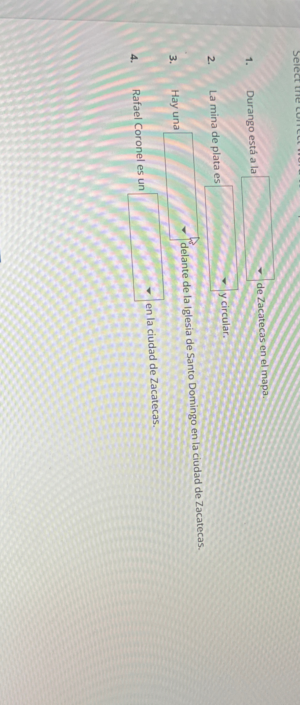  Durango est a la de Zacatecas en el mapa. La mina