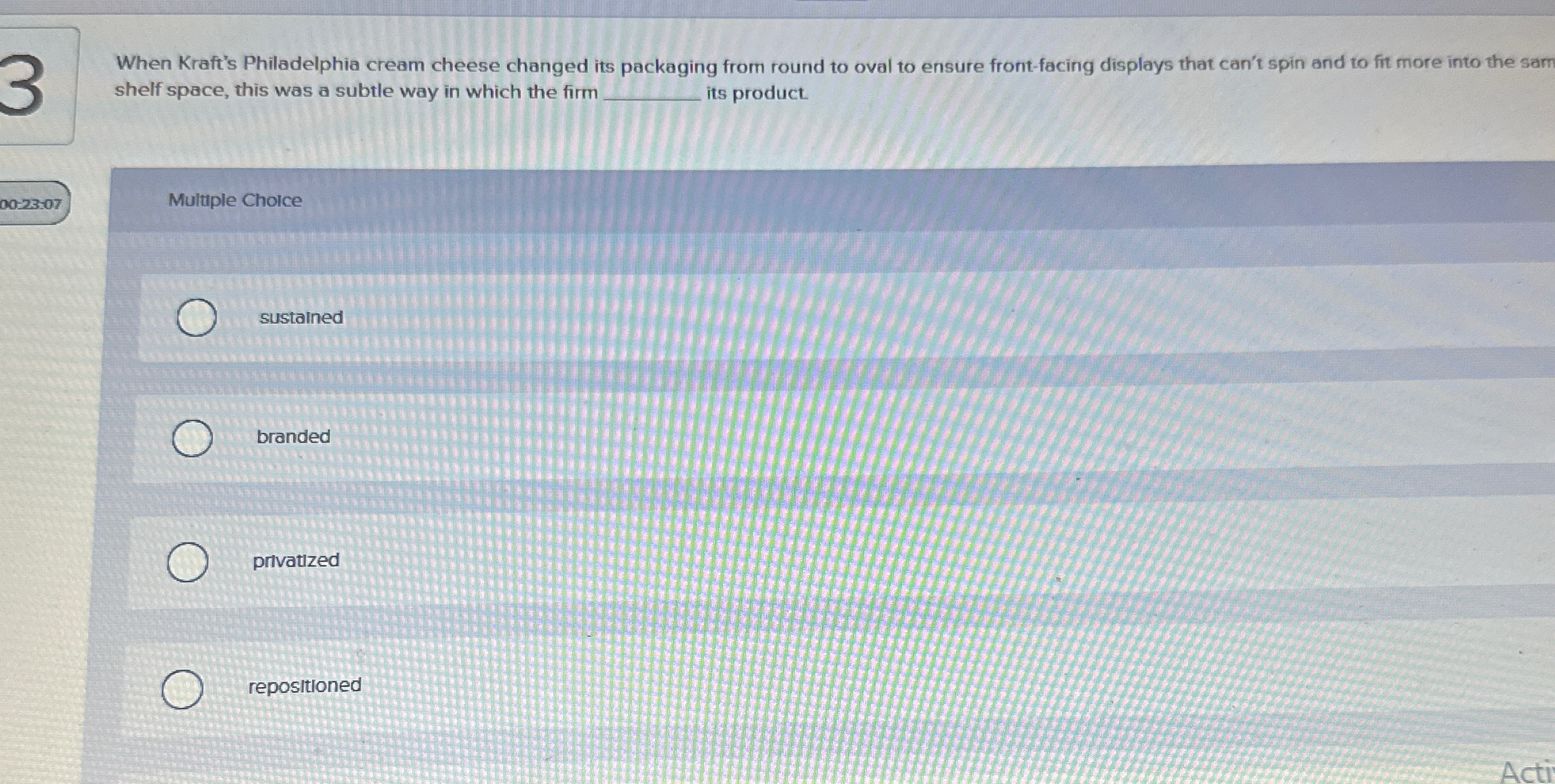  When Kraft's Philadelphia cream cheese changed its packaging from round to