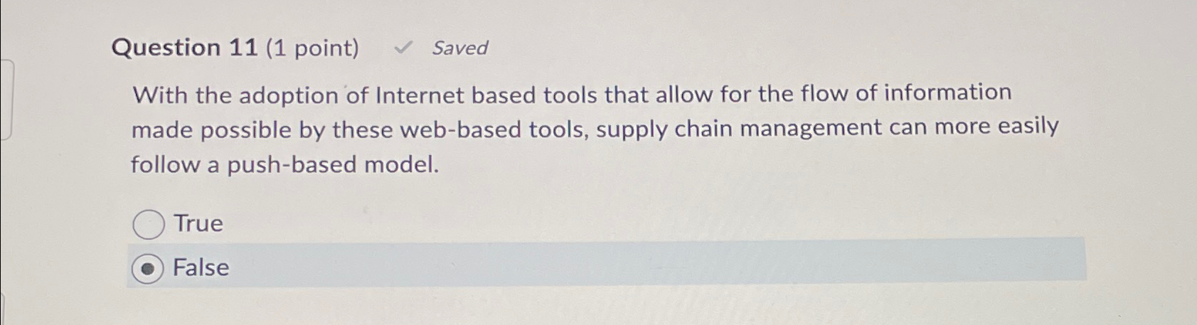  Question 11(1 point) Saved With the adoption of Internet based tools