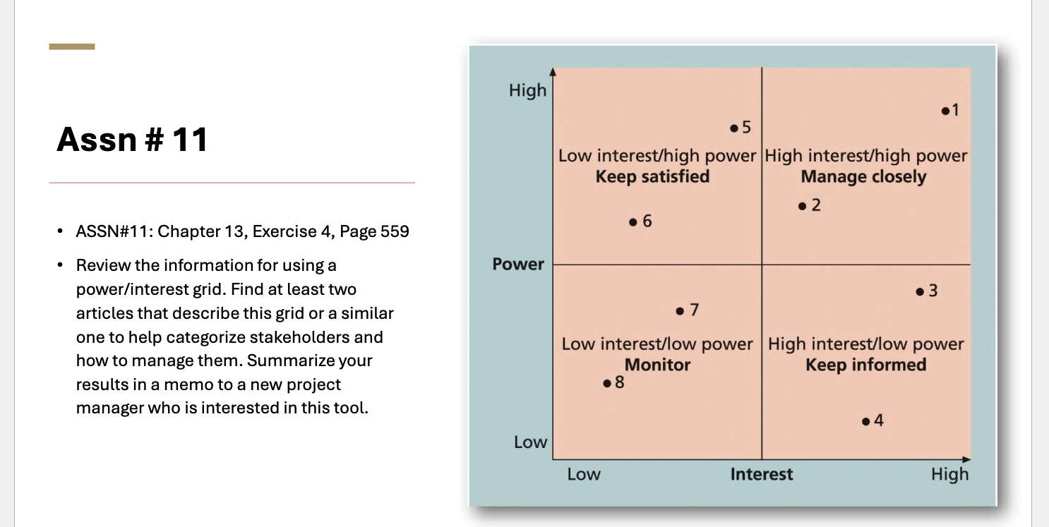  Assn # 11 ASSN#11: Chapter 13, Exercise 4, Page 559 Review