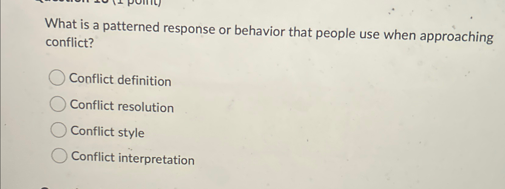  What is a patterned response or behavior that people use when