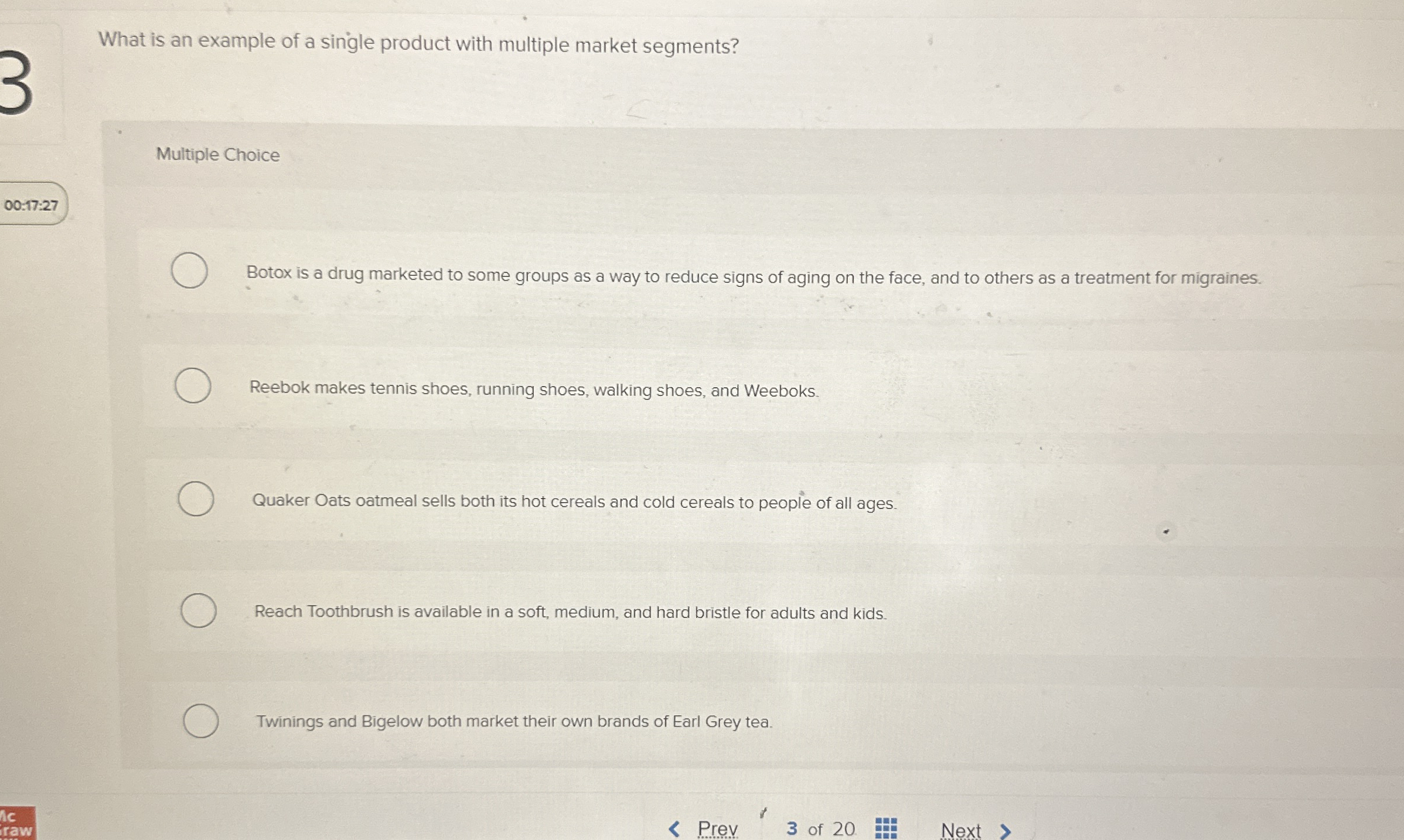  What is an example of a single product with multiple market