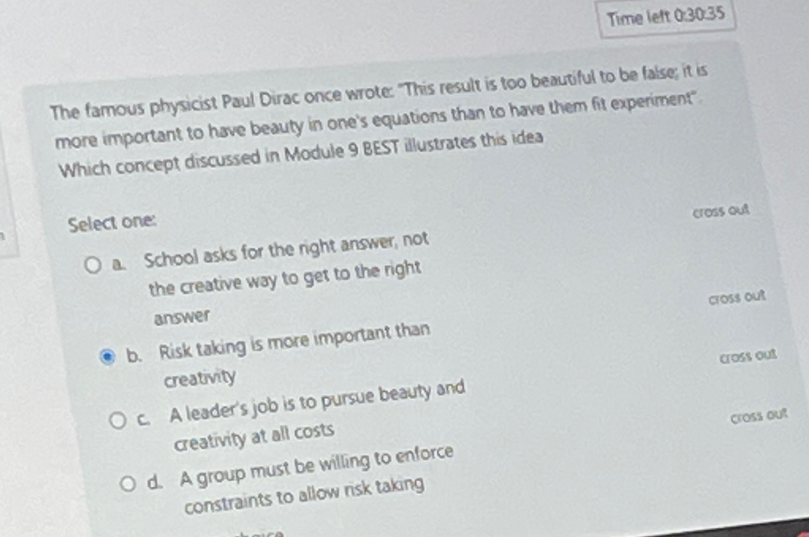  Time let 0.3035 The famous physicist Paul Dirac once wrote. This