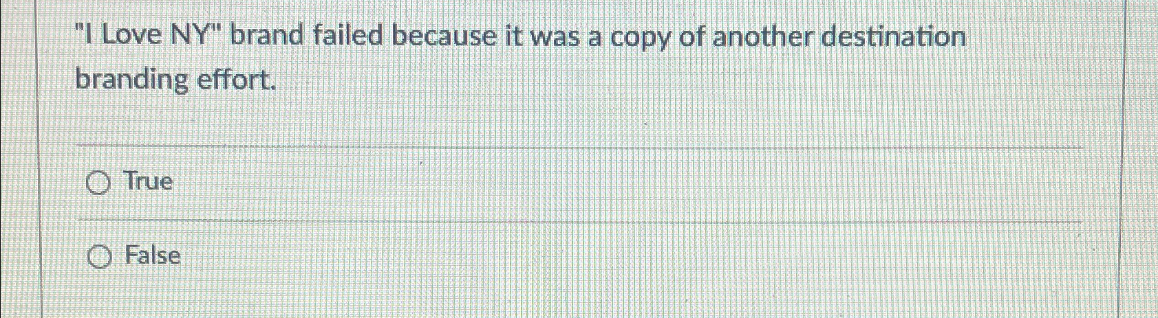  "I Love NY" brand failed because it was a copy of