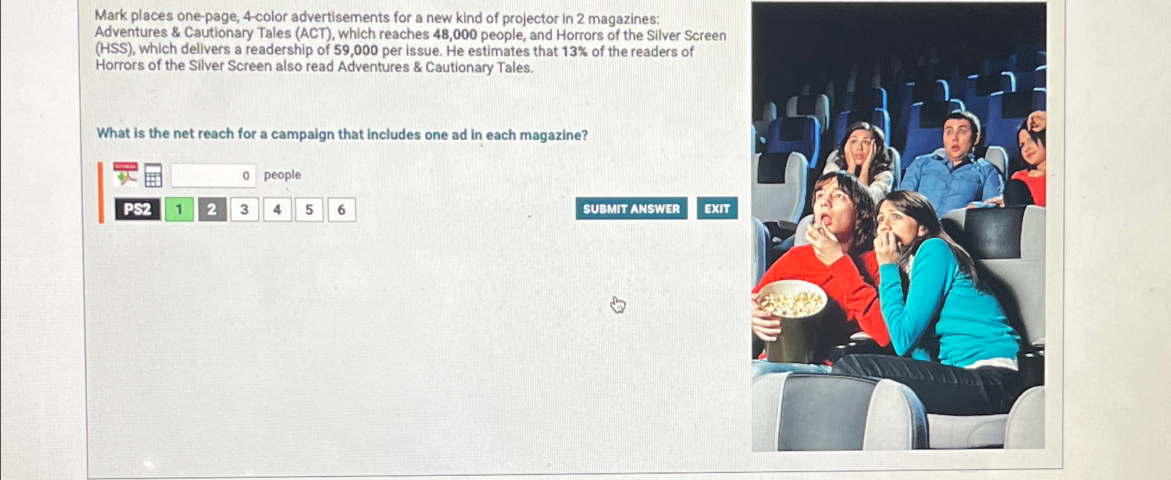  Mark places one-page, 4-color advertisements for a new kind of projector