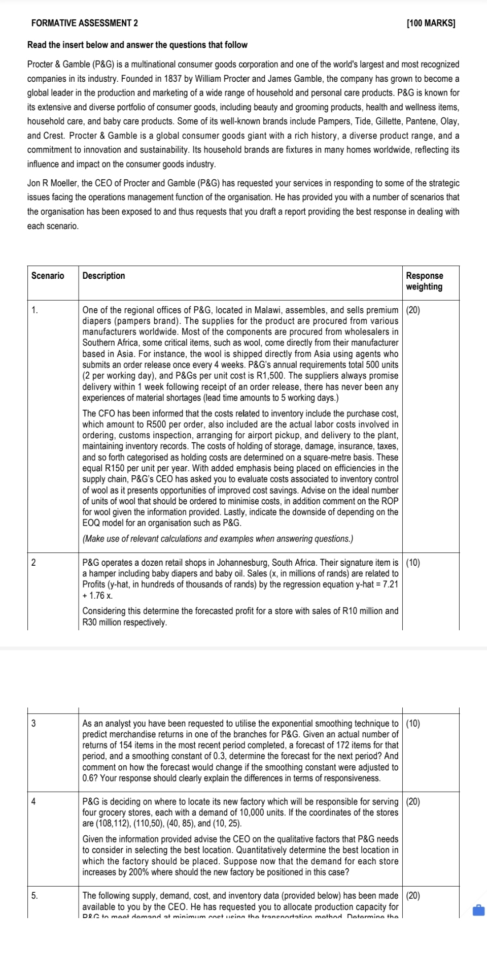  FORMATIVE ASSESSMENT 2Read the insert below and answer the questions that