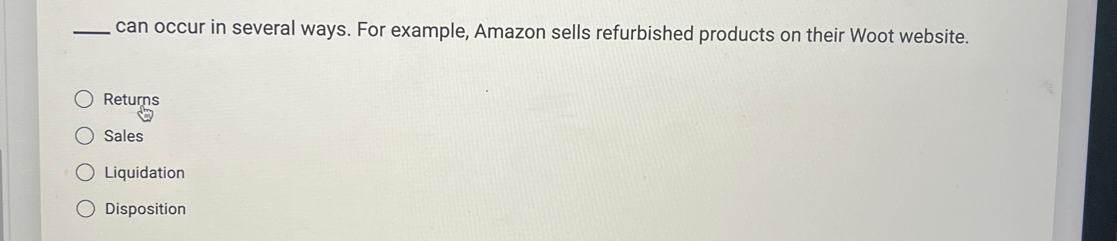  q, can occur in several ways. For example, Amazon sells refurbished