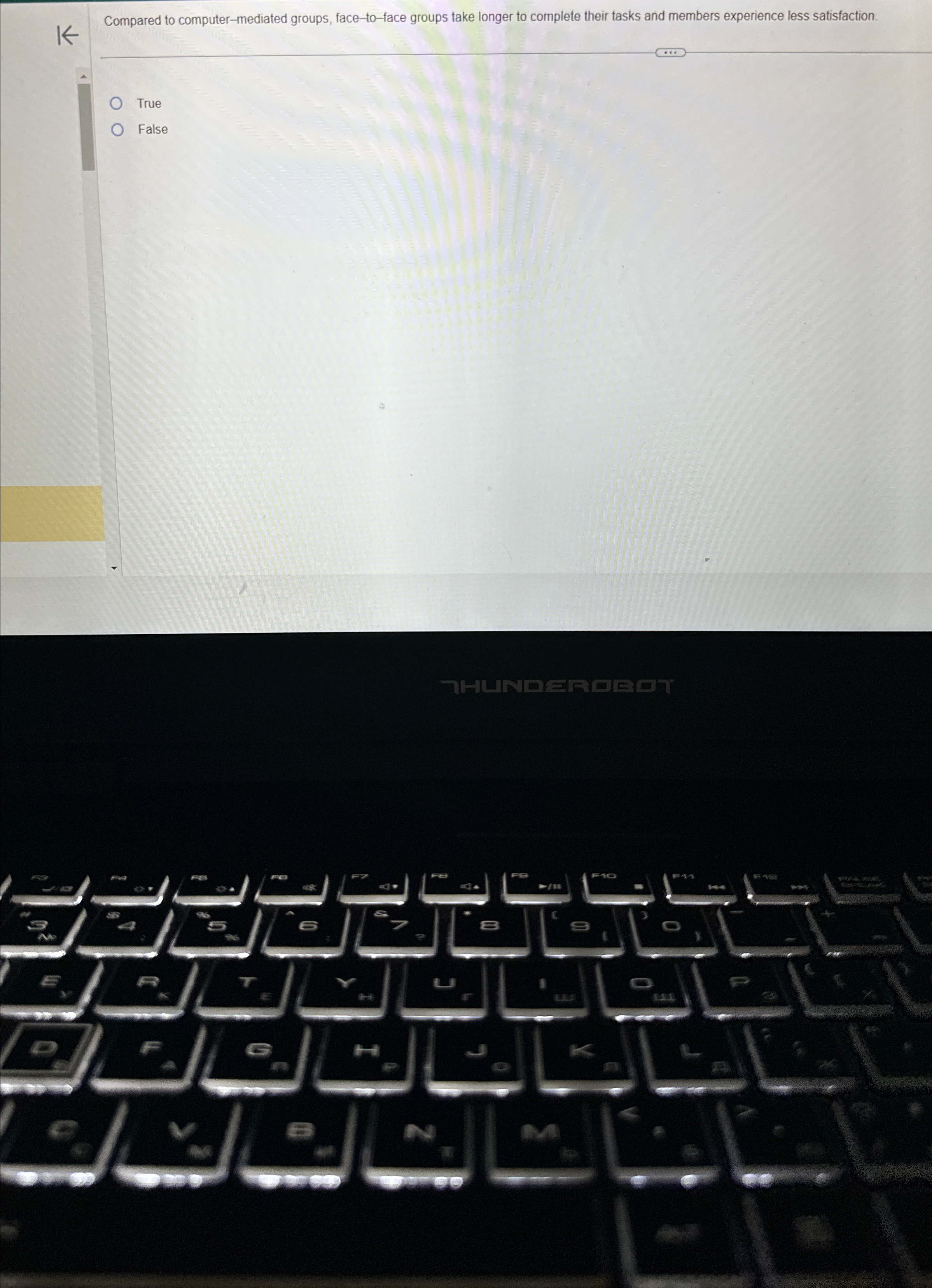  Compared to computer-mediated groups, face-to-face groups take longer to complete their