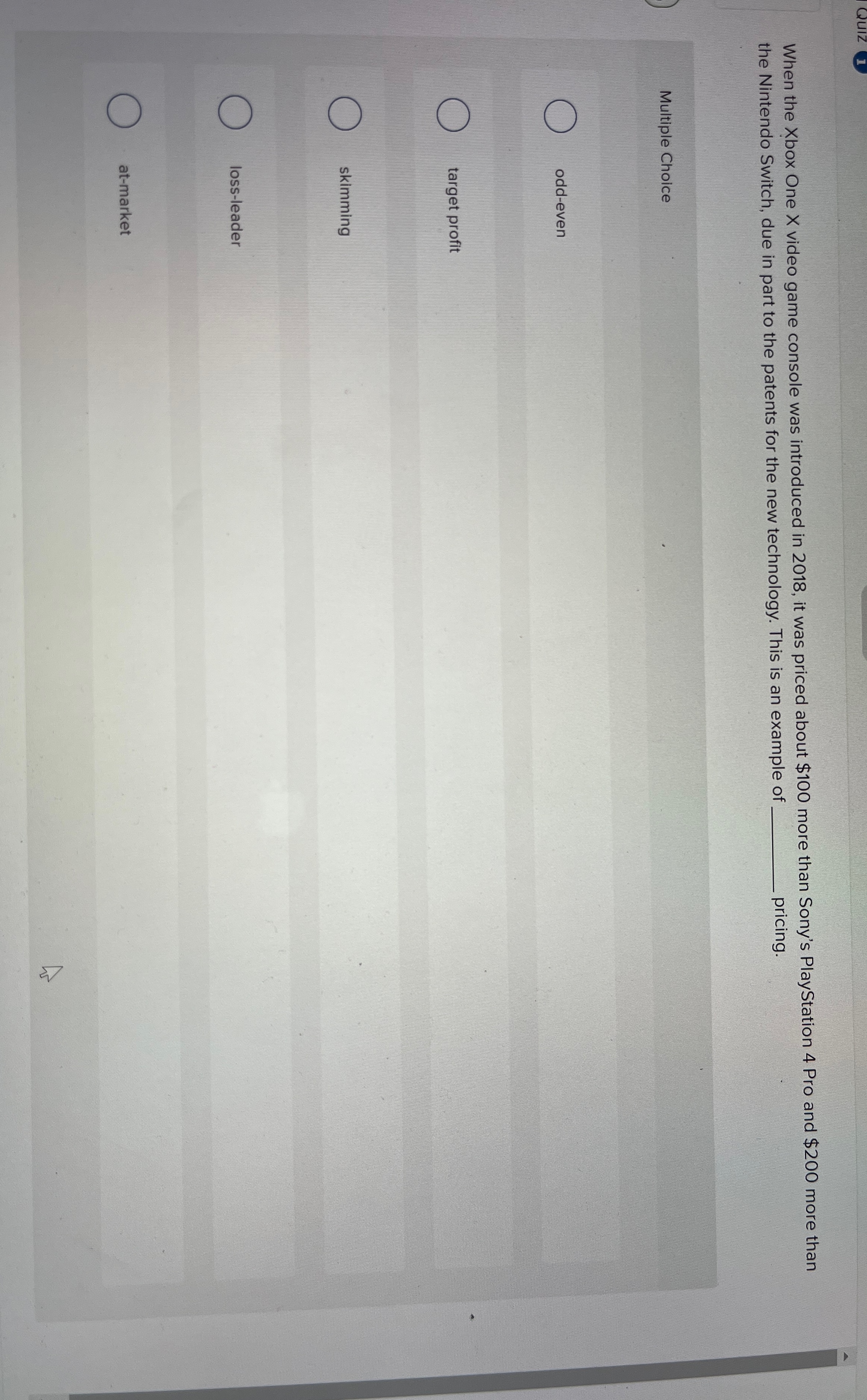  When the Xbox One x video game console was introduced in