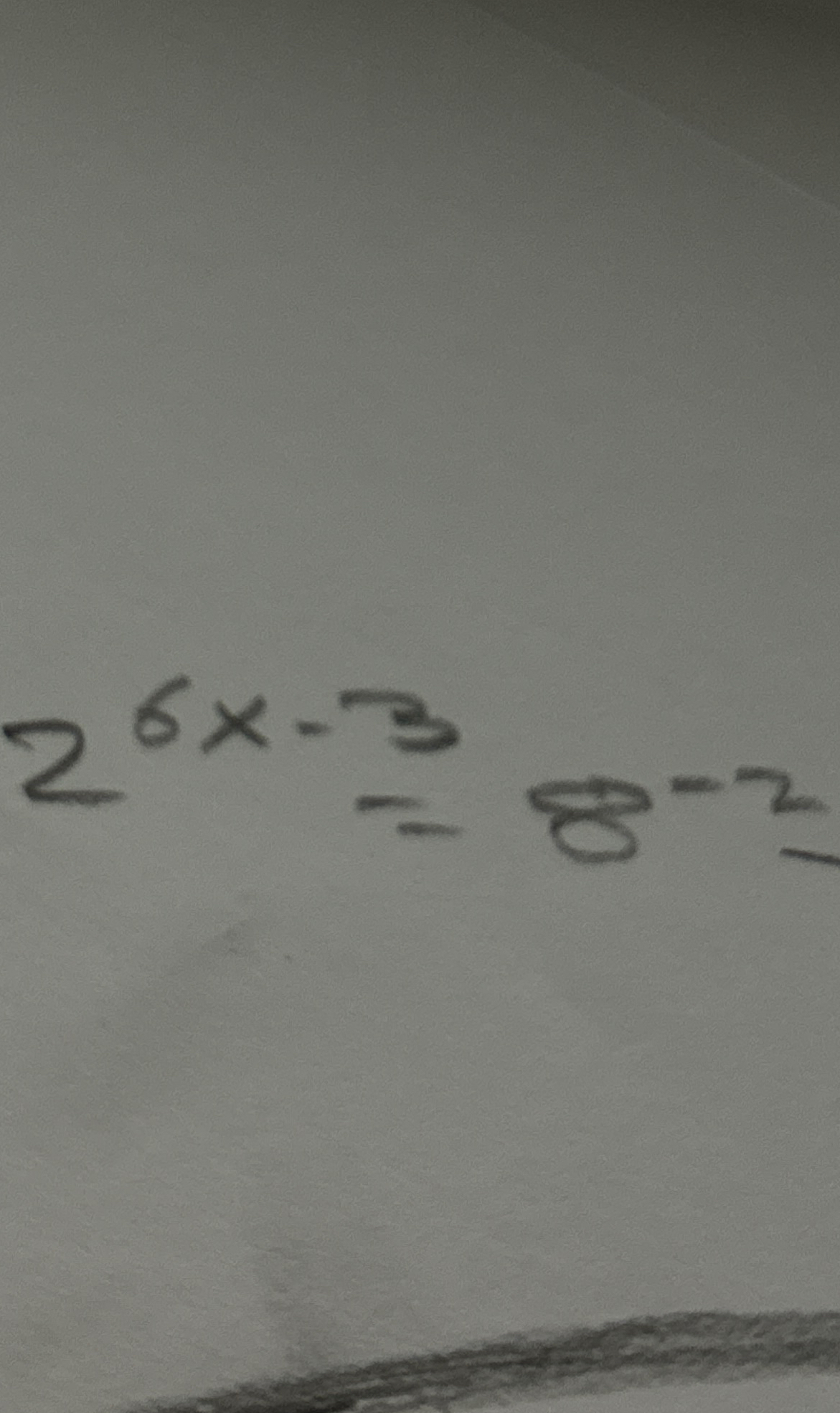  26x-3=8-2 