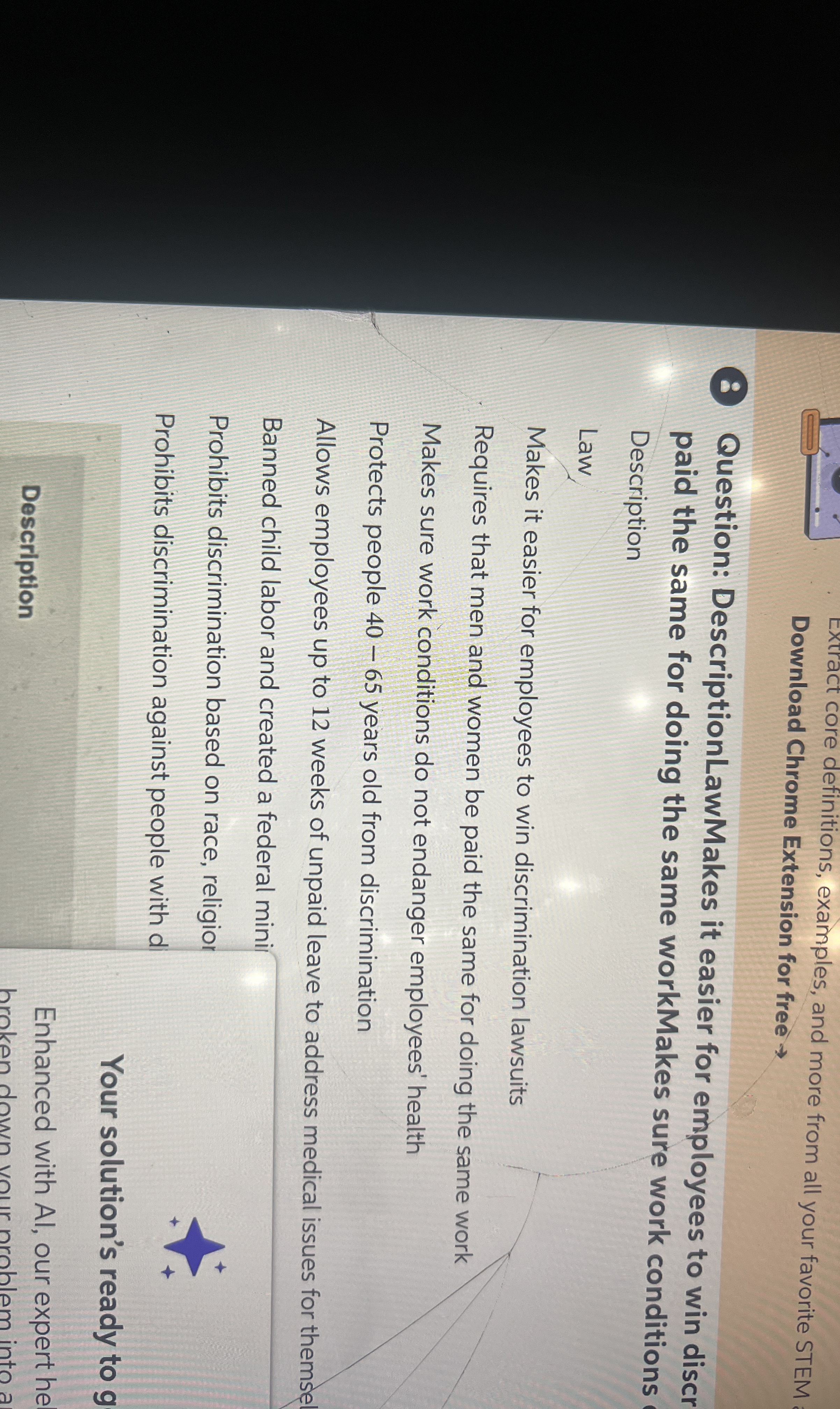  Extract core definitions, examples, and more from all your favorite STEM