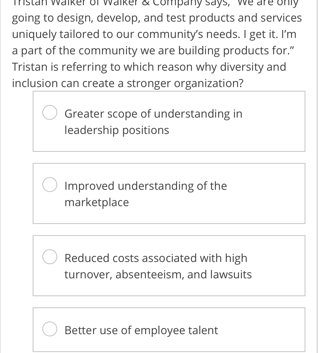  going to design, develop, and test products and services uniquely tailored