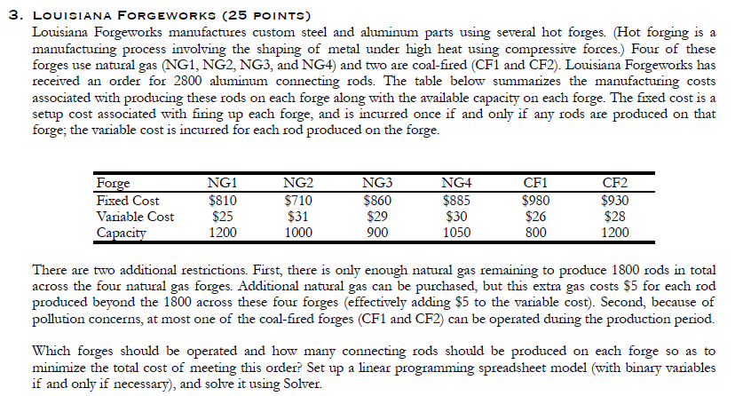  Show all steps/formaulas/constraints in Excel use solver must be linear model