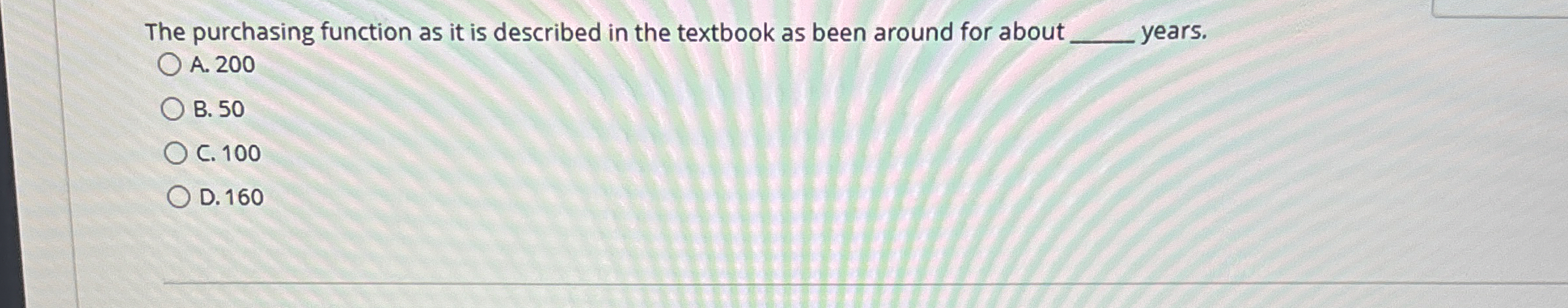  The purchasing function as it is described in the textbook as