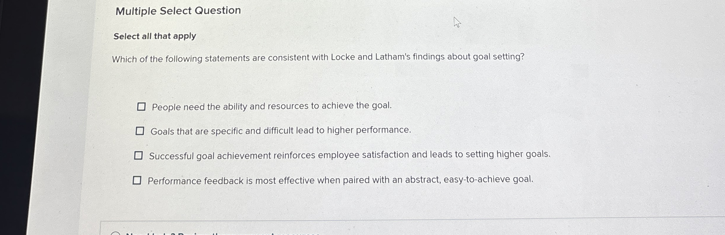  Multiple Select Question Select all that apply Which of the following