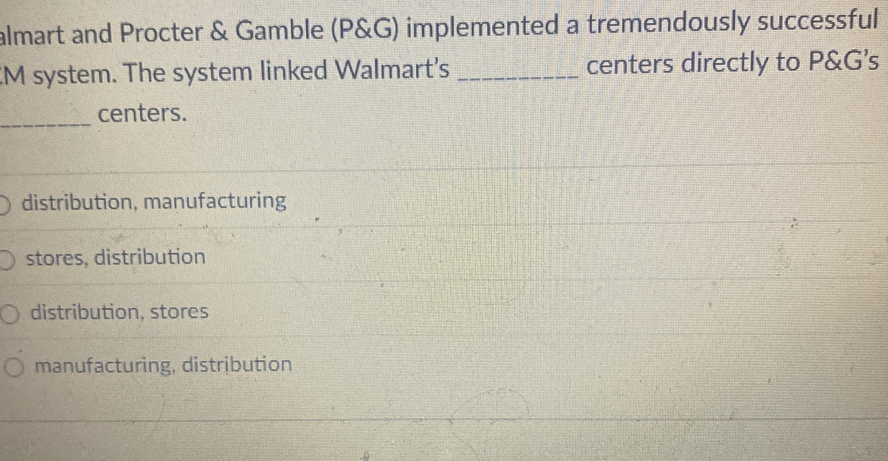 Imart and Procter & Gamble (P&G) implemented a tremendously successful M