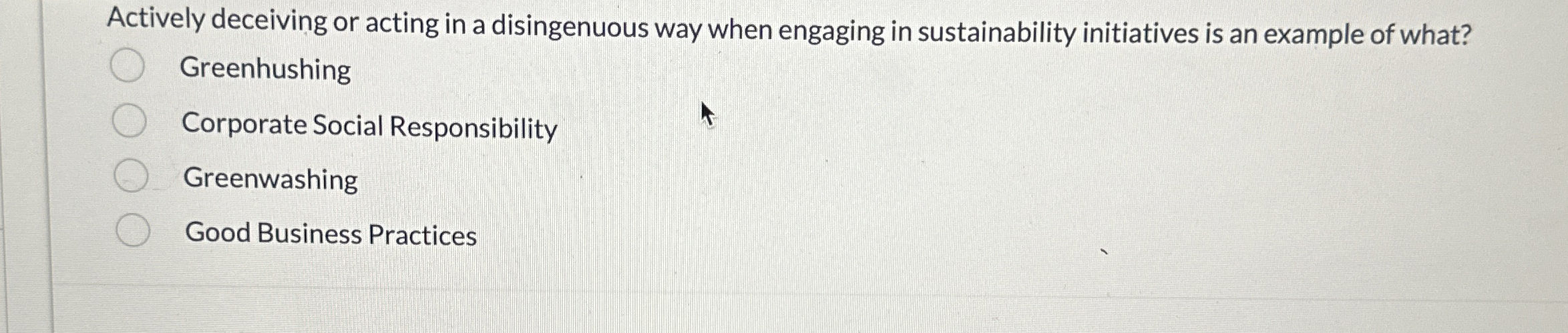  Actively deceiving or acting in a disingenuous way when engaging in