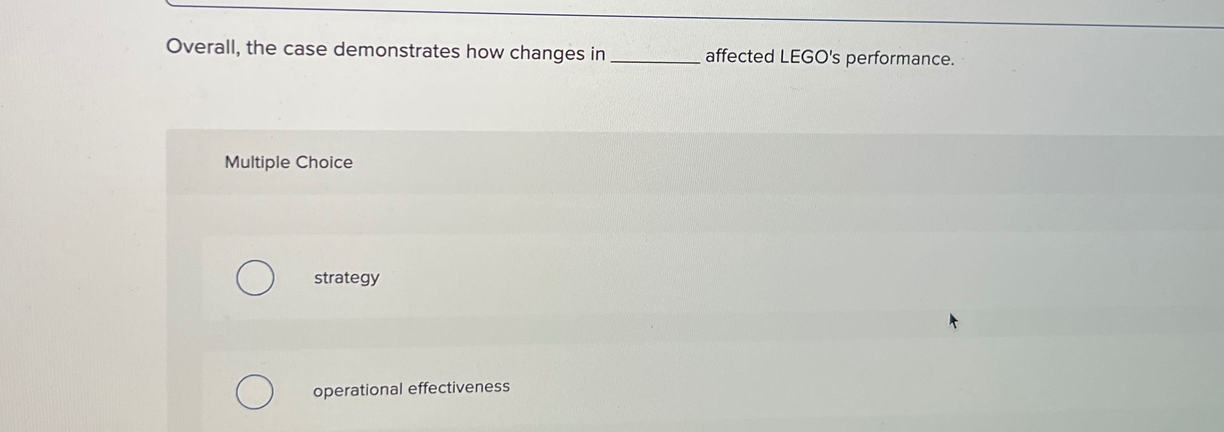  Overall, the case demonstrates how changes in affected LEGO's performance. Multiple