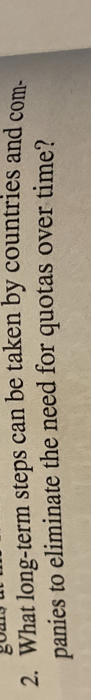  What long-term steps can be taken by countries and com- panies